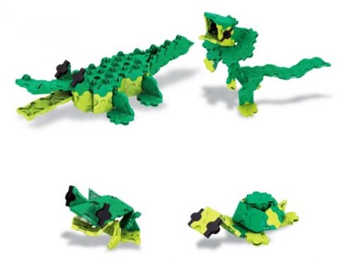 LaQ Animal Alligator Models ลาคิว ชุดจระเข้ สีเขียว โมเดล ฮายาชิ เวิลด์